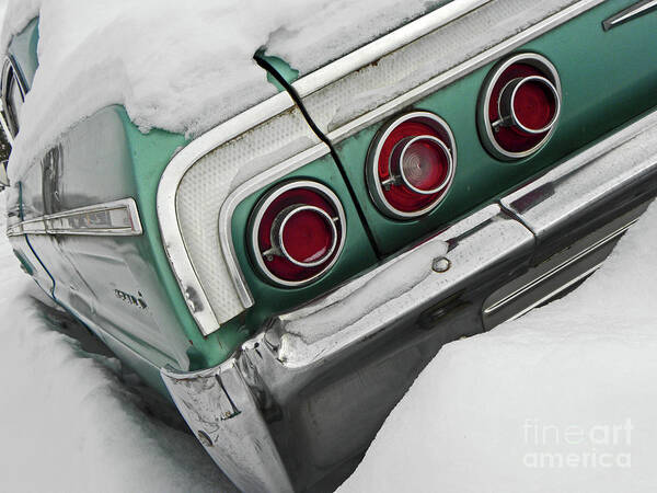 Cars Art Print featuring the photograph Snowbound Chevy VII by Elizabeth Hoskinson