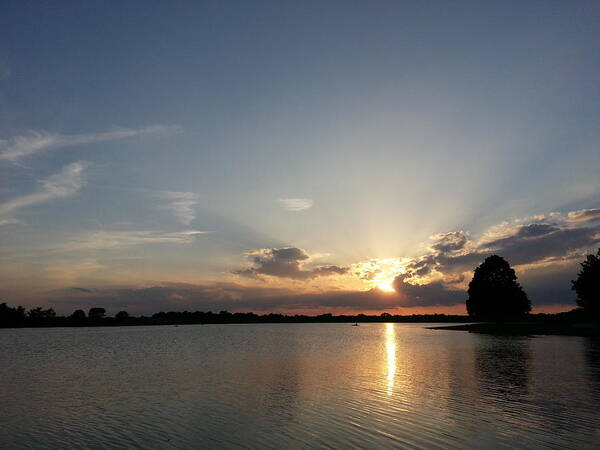 Lake Art Print featuring the photograph Solitude by Caryl J Bohn