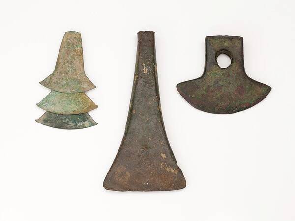 Americas Art Print featuring the photograph South American Bronze Age Axes by Paul D Stewart