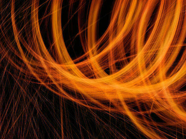 Orange Color Art Print featuring the photograph Sparks And Light by Jonathan Knowles
