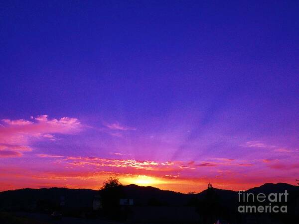 Sunset Photo Art Print featuring the photograph Spectacular Sunset 2 by Jacquelyn Roberts