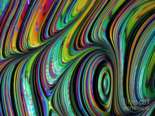 #art #print #fractal #spectrum #happijar Art Print featuring the digital art Spectrum by Vix Edwards