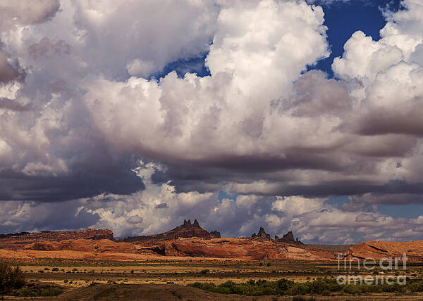 Arizona Art Print featuring the photograph Storm Over Monument Valley by Janice Pariza