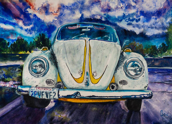 Bug Art Print featuring the painting Stormy by Lee Stockwell