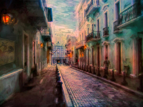 San Juan Art Print featuring the photograph Streets of San Juan by John Rivera
