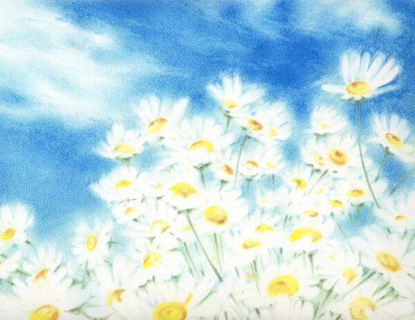 Daisy Art Print featuring the painting Summer Afternoon by Natasha Denger