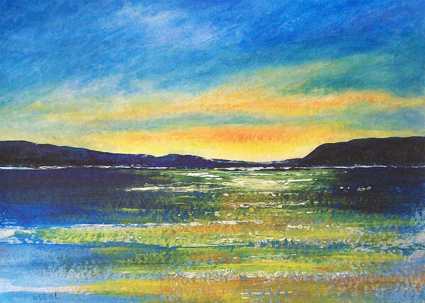 Sunrise Art Print featuring the painting Sunrise by Jane See