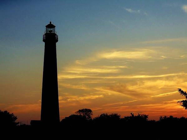 Cape May Art Print featuring the photograph Sunset in Cape May by Ed Sweeney