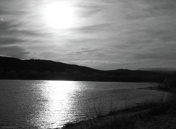 Sunset Over The Lake Art Print featuring the photograph Sunset Over The Lake by Glenn McCarthy Art and Photography