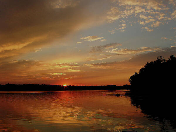  Sunrise...wisconsin Art Print featuring the photograph Sunrise...wisconsin by Tom Druin