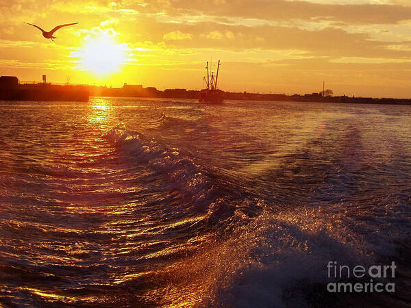 The End To A Fishing Day Art Print featuring the photograph The End to a Fishing Day by John Telfer