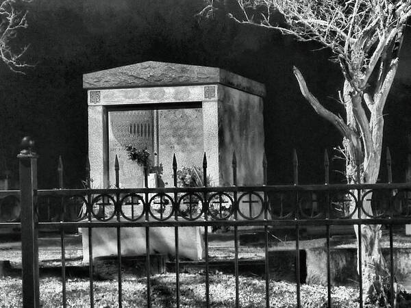 Cemetery Graveyard Tombstone Headstone Death Art Print featuring the photograph The Graveyard by Anthony Walker Sr
