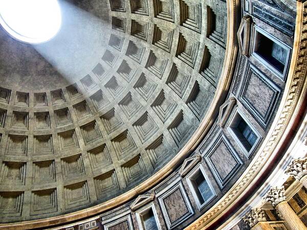 Pantheon Art Print featuring the photograph The Pantheon Dome by Jennifer Wheatley Wolf