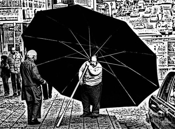 Umbrella Art Print featuring the photograph The Really Big Umbrella by Jeff Breiman