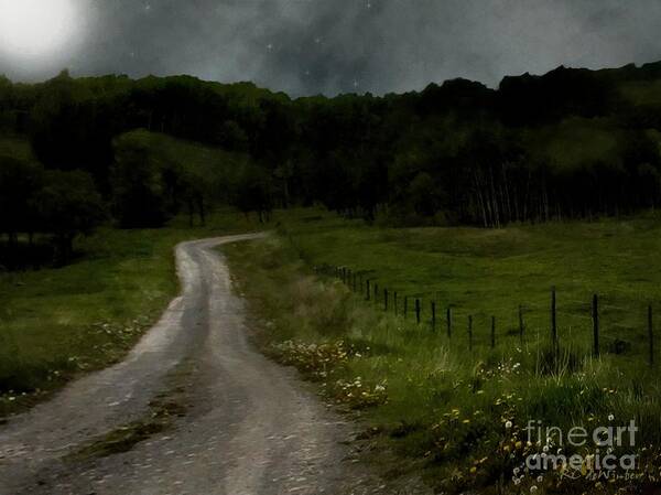 Fields Art Print featuring the painting The Road Home by RC DeWinter