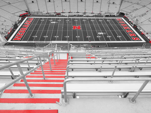 Unl Art Print featuring the photograph This Way to Game Day by Caryl J Bohn