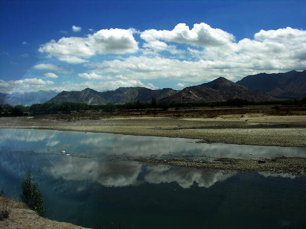 Tibet Art Print featuring the photograph Tibet - Himalayas - Lhasa by Jacqueline M Lewis