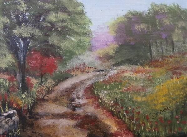 Forest Art Print featuring the painting To Grandmothers House We Go by Denise Hills