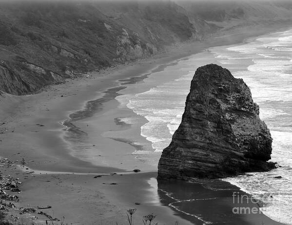 Beach Photographs Art Print featuring the photograph Towering Rock by Kirt Tisdale