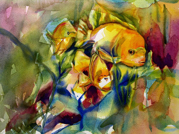 Art Art Print featuring the painting Tropical Fish 2 by Julianne Felton
