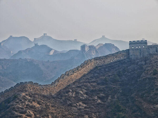 China Art Print featuring the photograph Turretts in the Sky by Mark Egerton