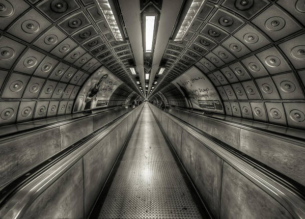 Subway Art Print featuring the photograph Underground Tunnel by Vulture Labs