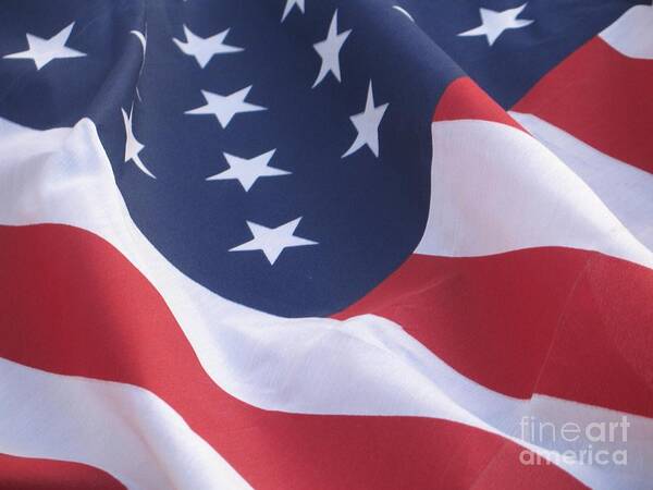 Photography Art Print featuring the photograph United States Flag by Chrisann Ellis