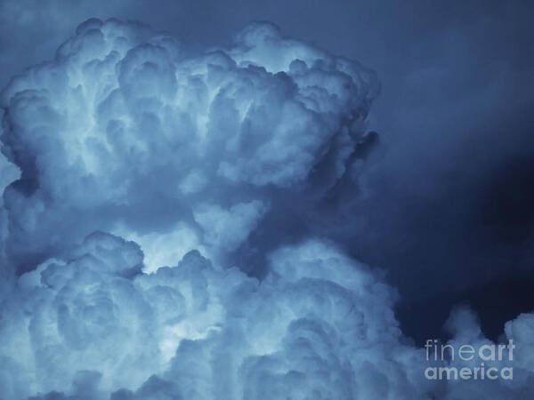 Clouds Art Print featuring the photograph Unleashed by Ellen Cotton