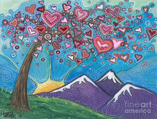 Valentine Art Print featuring the painting Sending My Love by Tanielle Childers