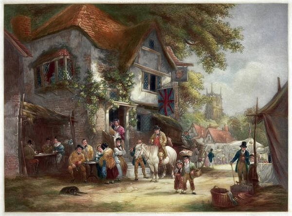 1930 Art Print featuring the painting Village Festival by Granger