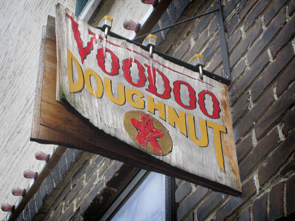 Portland Art Print featuring the photograph Voodoo Doughnuts by Nancy Ingersoll
