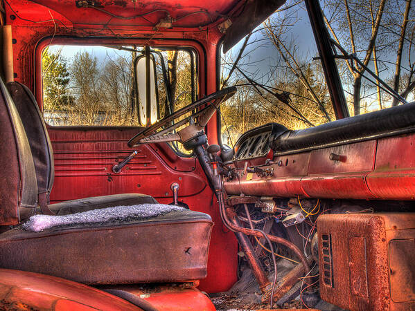 Truck Art Print featuring the photograph Weathered and Worn by Thomas Young