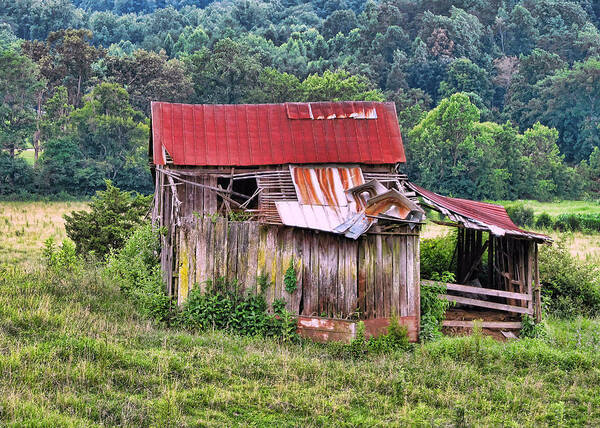 Victor Montgomery Art Print featuring the photograph Weathered Barn by Vic Montgomery