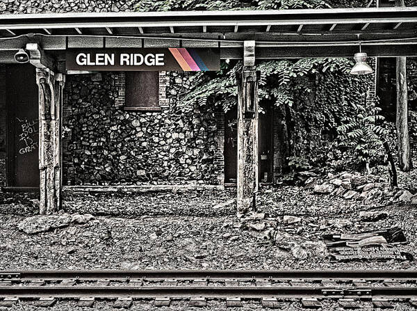 Westbound Track Art Print featuring the photograph Westbound Track at Glen Ridge Station by Kellice Swaggerty