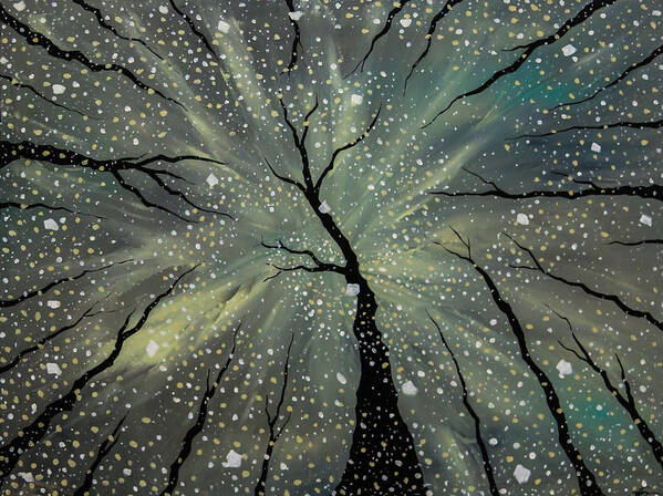 Trees Art Print featuring the painting Winter's Spell by Joel Tesch