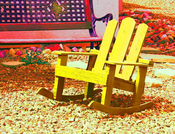 Chair Art Print featuring the photograph Yellow Chair by Kume Bryant