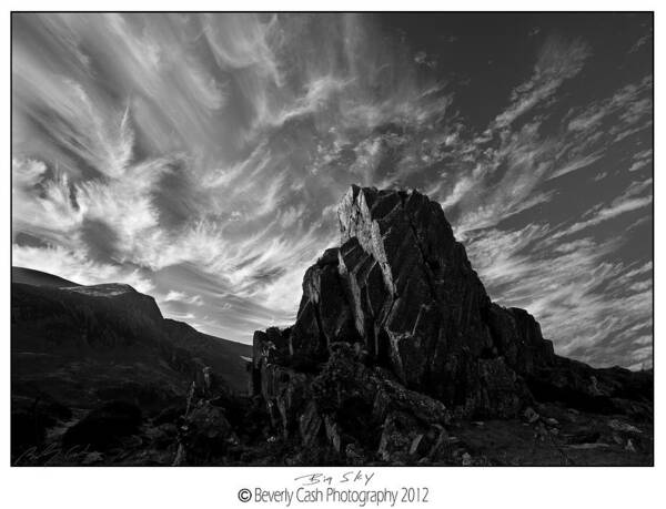 Clouds Art Print featuring the photograph Big Sky - Snowdonia by B Cash