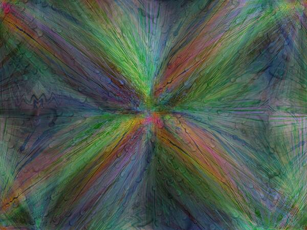 Abstract Art Print featuring the digital art After The Rain 3 #1 by Tim Allen