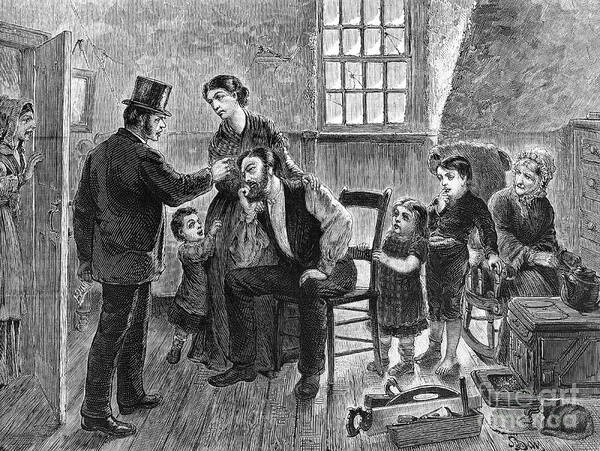 1873 Art Print featuring the photograph Eviction, 1873 #1 by Granger