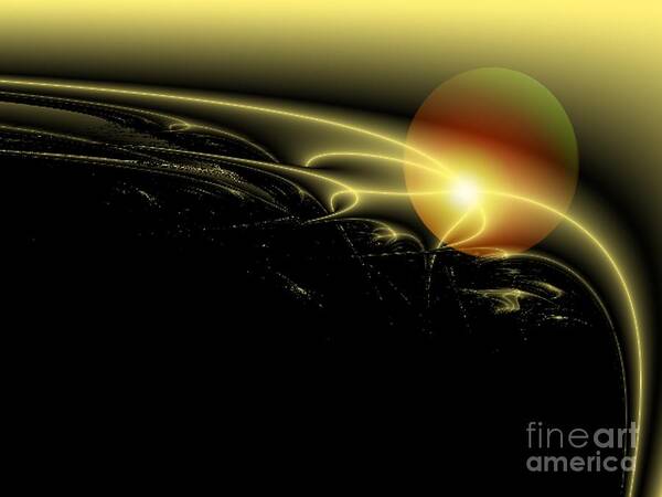 Sun Art Print featuring the digital art A Star was Born, from Serie Mystica by Eva-Maria Di Bella