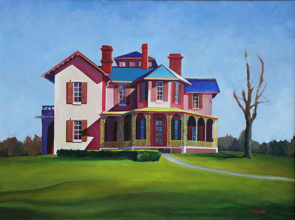 Old House Art Print featuring the painting Old House by Robert Henne