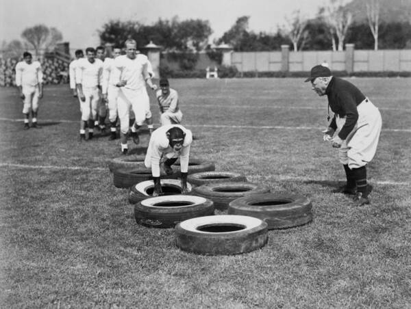 -ec33- Art Print featuring the photograph Silent Film Still: Sports #1 by Granger