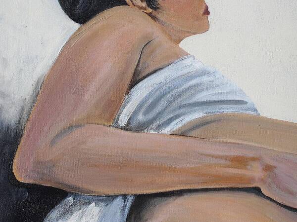 Nude Art Print featuring the painting Untitled #2 by Melissa Torres