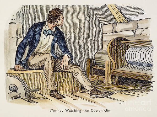 18th Century Art Print featuring the photograph Eli Whitney (1765-1825) #4 by Granger