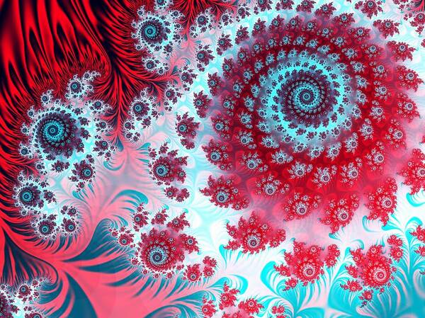 Artwork Art Print featuring the photograph Julia Fractal #4 by Laguna Design