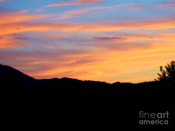 Sunset Art Print featuring the photograph Adirondack Sunset by Peggy Miller