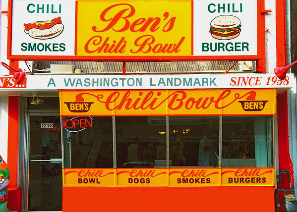 Washington Art Print featuring the photograph Ben's Chili Bowl 2 by Claude Taylor
