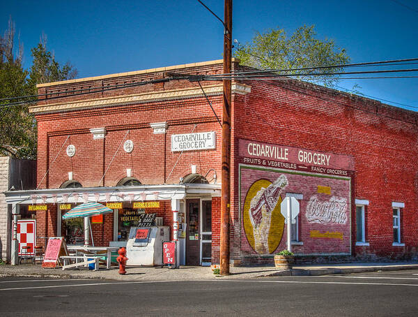 Americana Art Print featuring the photograph Cedarville California Grocery Store by Scott McGuire