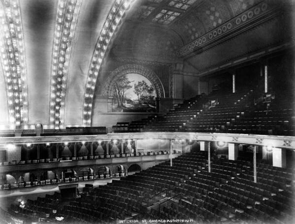 1880s Art Print featuring the photograph Chicago. The Chicago Auditorium by Everett