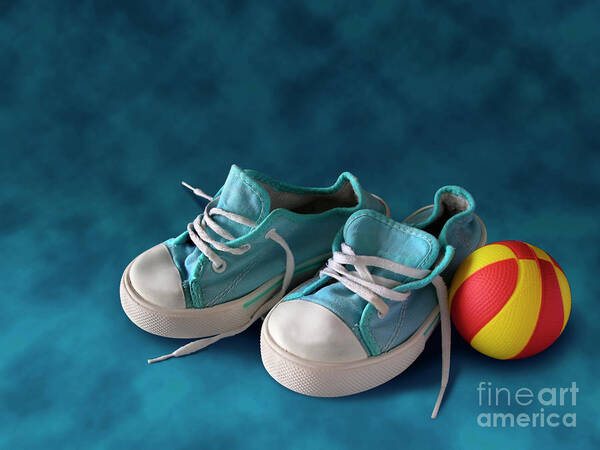 Child Art Print featuring the photograph Children Sneakers by Carlos Caetano